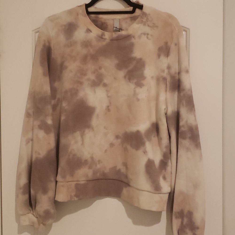 Tan & brown tie dye